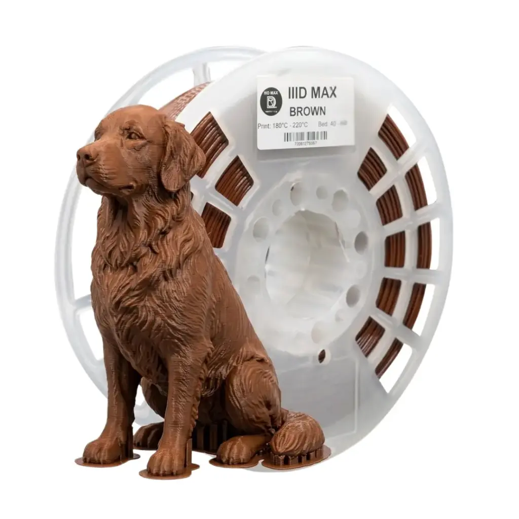 Brown- 3D Printer Filament PLA-1.75mm_IIID MAX
