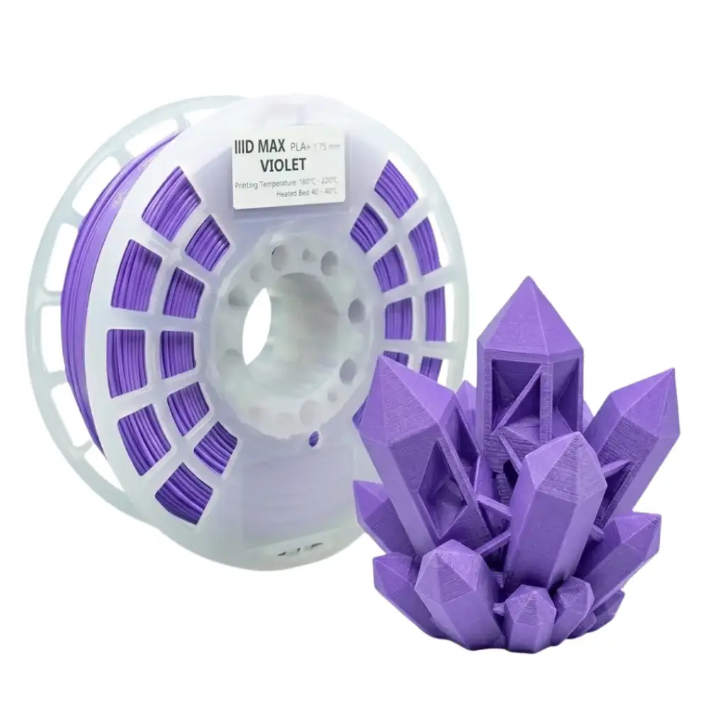 Filamento PLA Morado Violet 1.75mm IIID MAX Premium para Impresión 3D