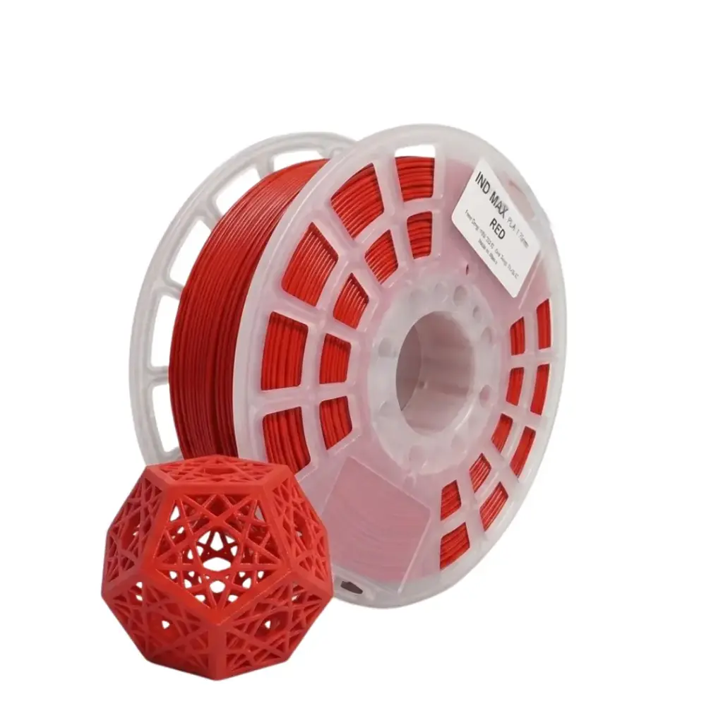 Filamento PLA IIID MAX Rojo Red 1.75 mm para Impresión 3D