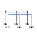 Cinta Azul Retráctil de Repuesto para Postes Separadores de Fila - TS-BLT-B