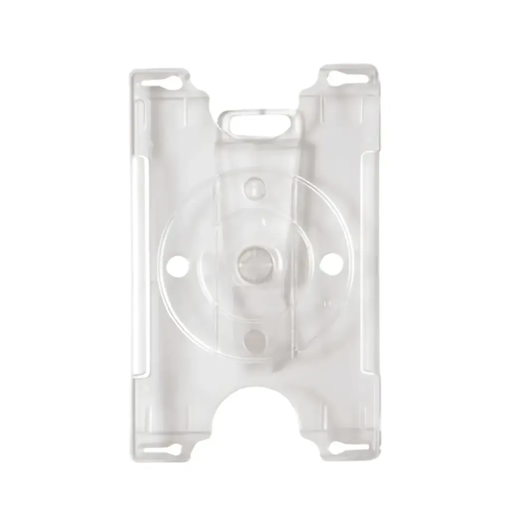 Porta Carné Rígido de plástico transparente