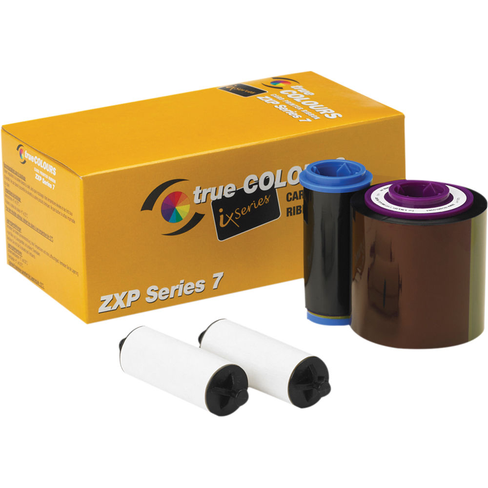 Zebra ix Series color ribbon for ZXP Series 7 YMCKOK, cinta para impresoras de transito, 750 imagenes.