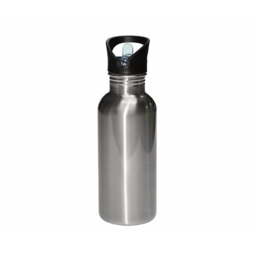 Bote Térmico para Sublimar con Pajilla McKAKO 600 ml (Plateado)