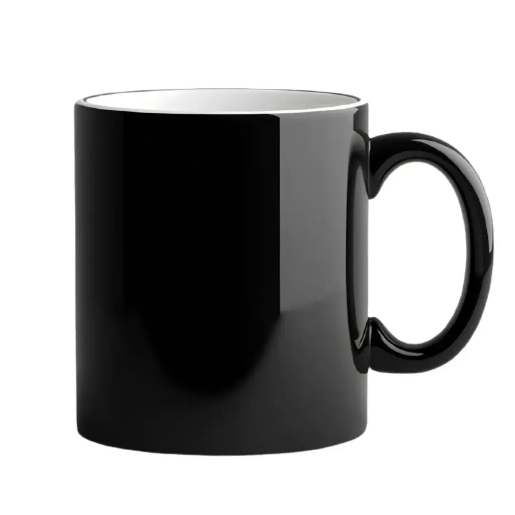 Taza mágica McKAKO 11oz. (Gloss Finish, Negra)