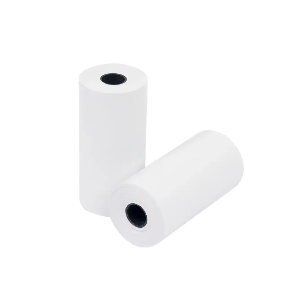 10021232 ZEBRA Receipt, Paper, 3.1406in x 50ft (79.8mm x 15.2m); DT, Z-Perform 1000D 2.4 mil, Uncoated, 0.5in (12.7mm) core, 50/box, Plain