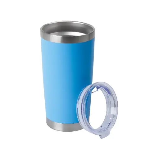 [1000618] Vaso Térmico Celeste de 20 oz - Acero Inoxidable Tipo Yeti Personalizable